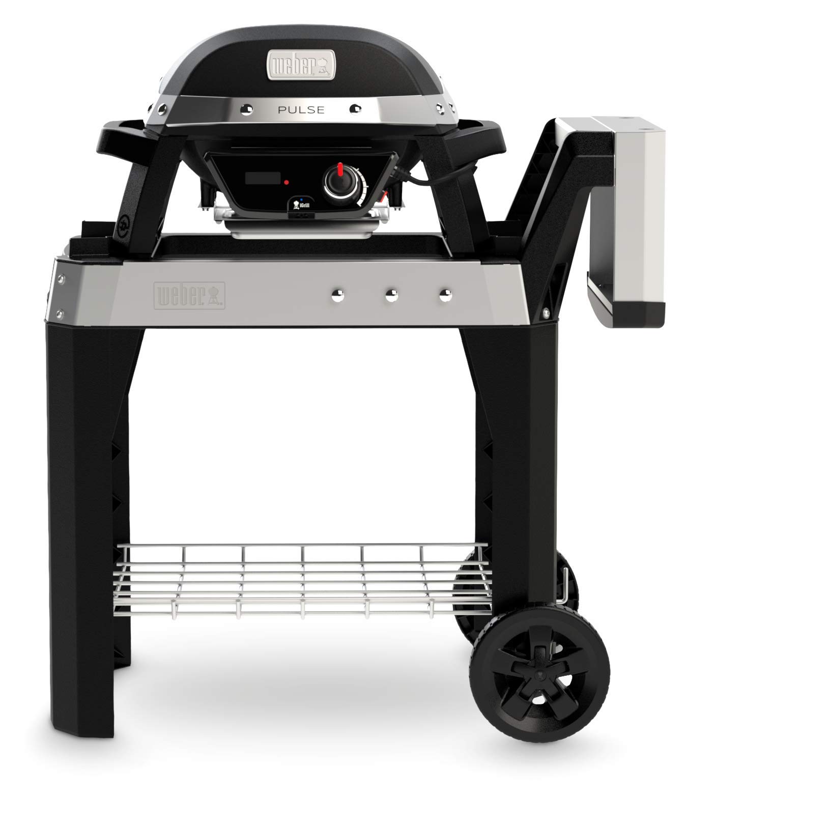 Weber Pulse 2000 Cart Electric Grill - Portable Outdoor BBQ Grill with 1890 Watts, Black | Perfect for Patio, Backyard, Camping & Tailgating Parties