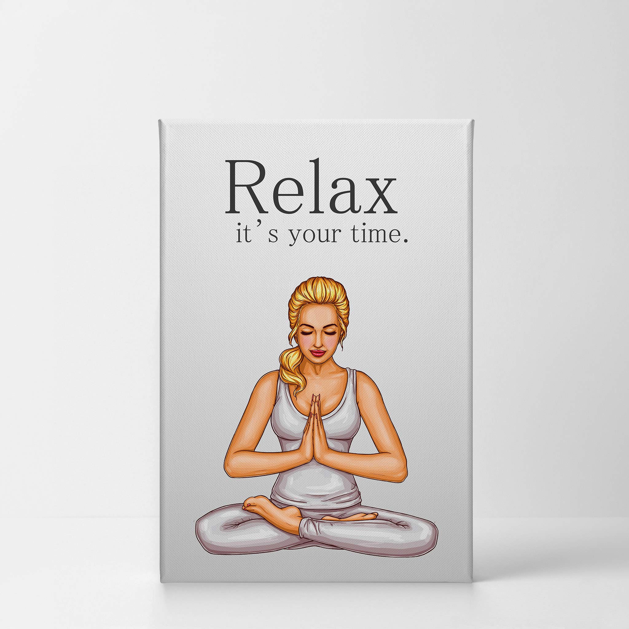 Funny Bathroom Wall Art - 'Relax It's Your Time' Canvas Print for Kids & Nursery Decor | Cute Bathroom Sign, Home Decoration, Ready to Hang (36x24, Made in USA) | Perfect for Bathroom, Kids Room & Nursery Wall Decor