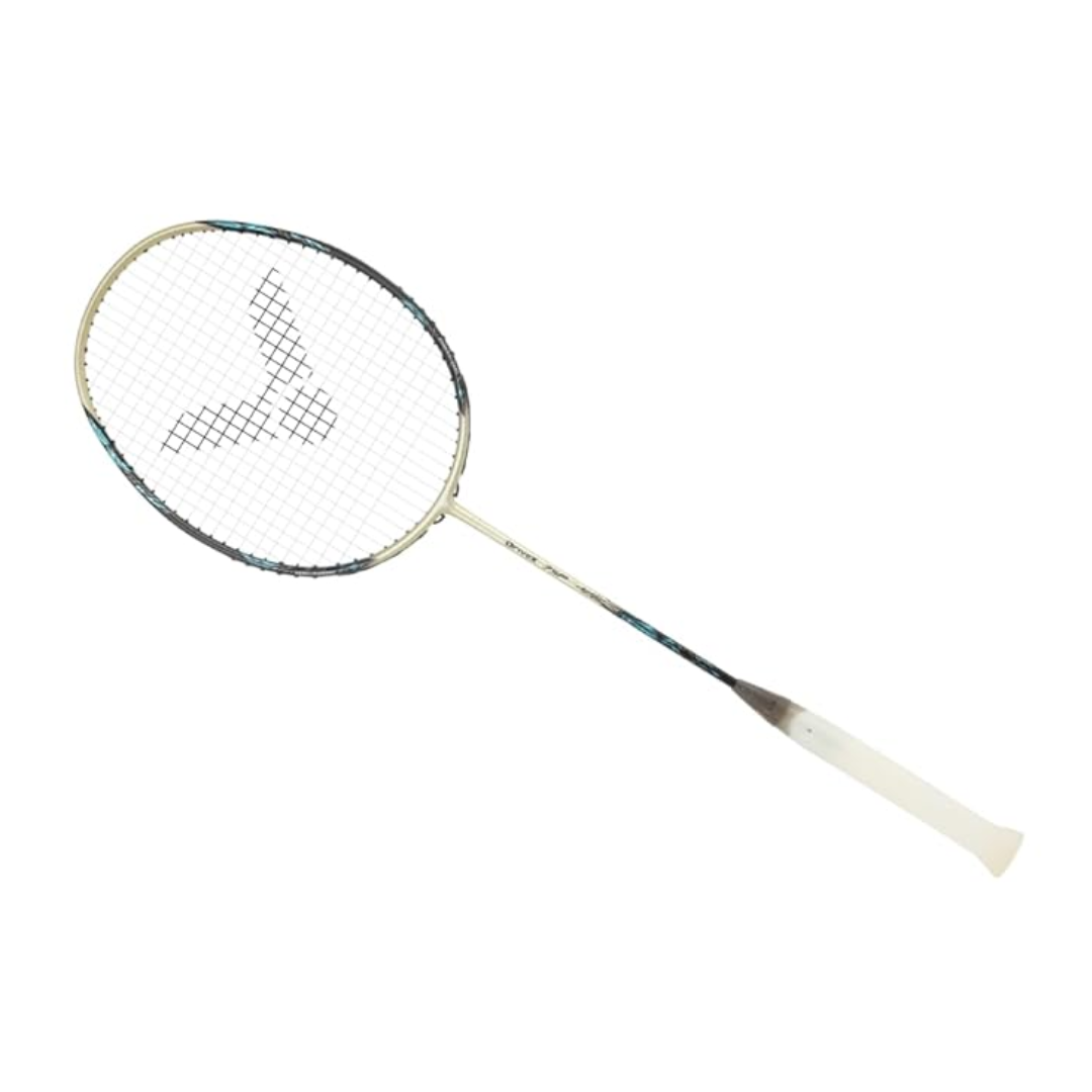 VICTOR DriveX 7SP Strung Badminton Racket - Professional Carbon Fiber Badminton Racquet with Electrum Finish | Perfect for Competitive Play & Training Sessions