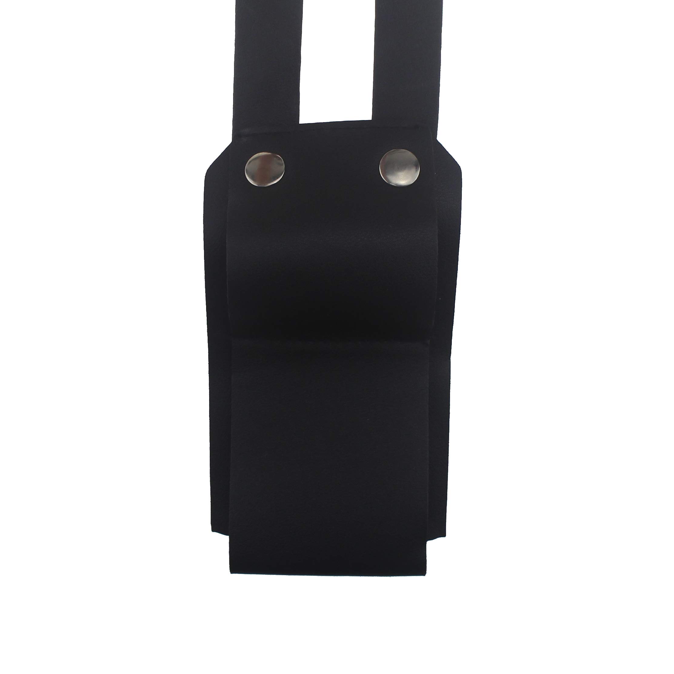 Coolcoco Adjustable Black Faux Leather Gun Holster for Women - Perfect for Cosplay, Halloween Costumes & Airsoft Accessories
