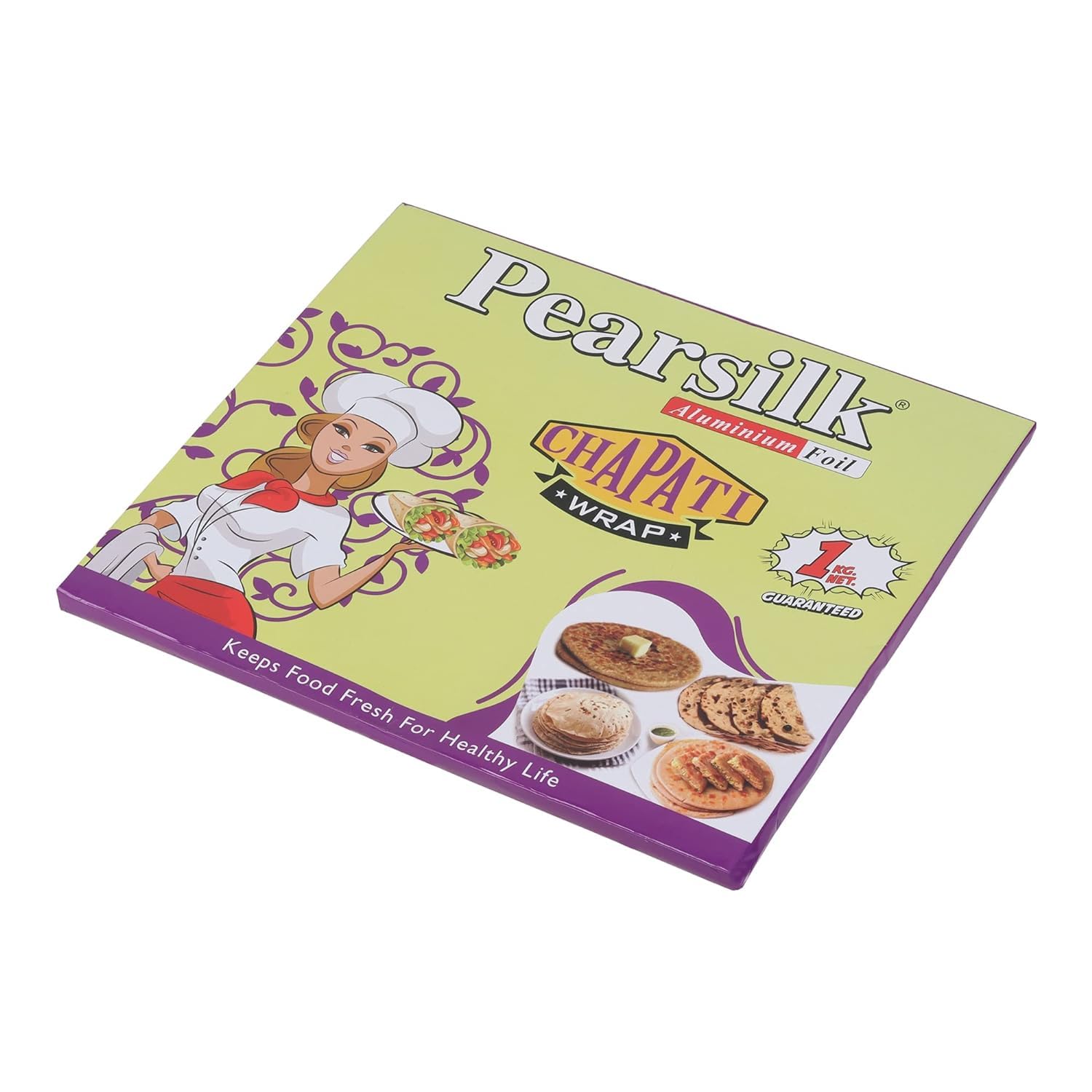 PEARSILK 1kg Aluminum Foil Roll for Food Packing, Wrapping, Storing & Serving | Heavy Duty Kitchen Foil for Baking, Grilling, Meal Prep & Leftovers | 12 Inch Wide, 100 Feet Long