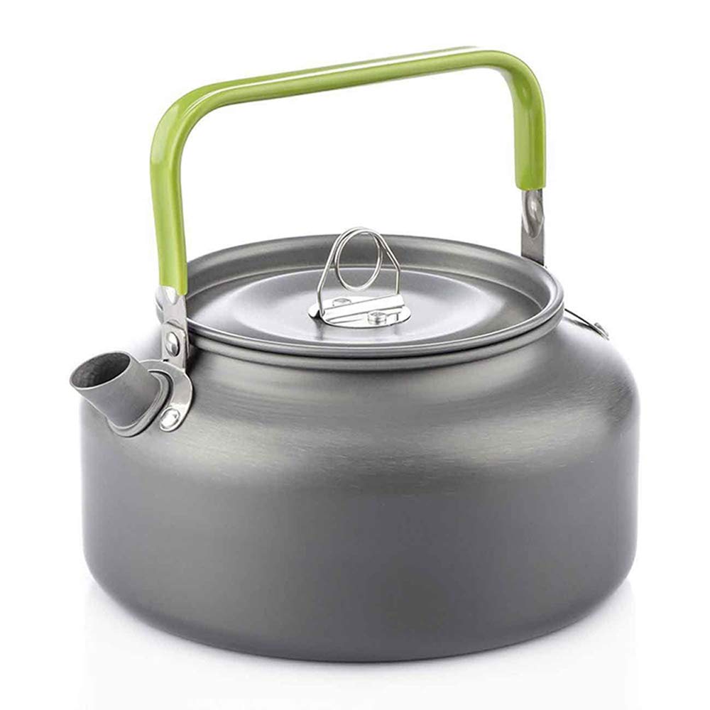 Doorslay 1.2L Camping Kettle - Stainless Steel Tea & Coffee Pot with Heat-Resistant Handle & Carry Bag - Perfect for Outdoor Adventures, Hiking, Picnics & RV Trips