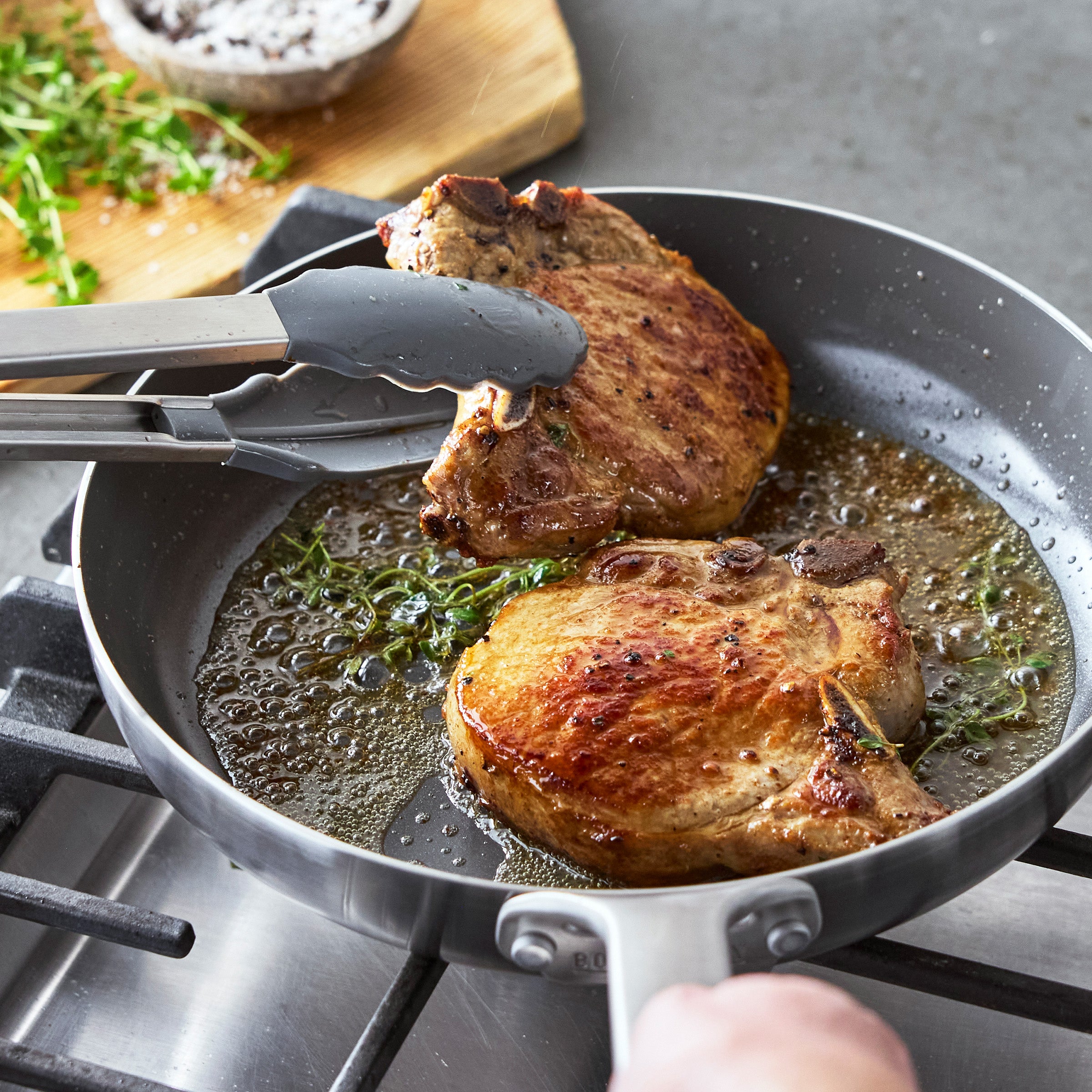 Bobby Flay by GreenPan Chef Series Hard Anodized 10-Piece Nonstick Cookware Set - Durable Pots and Pans for Professional Cooking, Baking & Everyday Kitchen Use