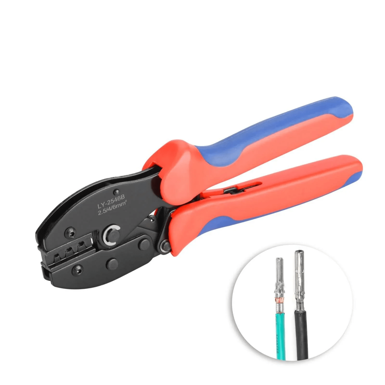 LY 2546B Solar PV Cable Crimping Tool for AWG14-10 (2.5/4/6mm²) Solar Connectors - Professional Solar Panel Installation Tool for MC4, PV, and Renewable Energy Projects