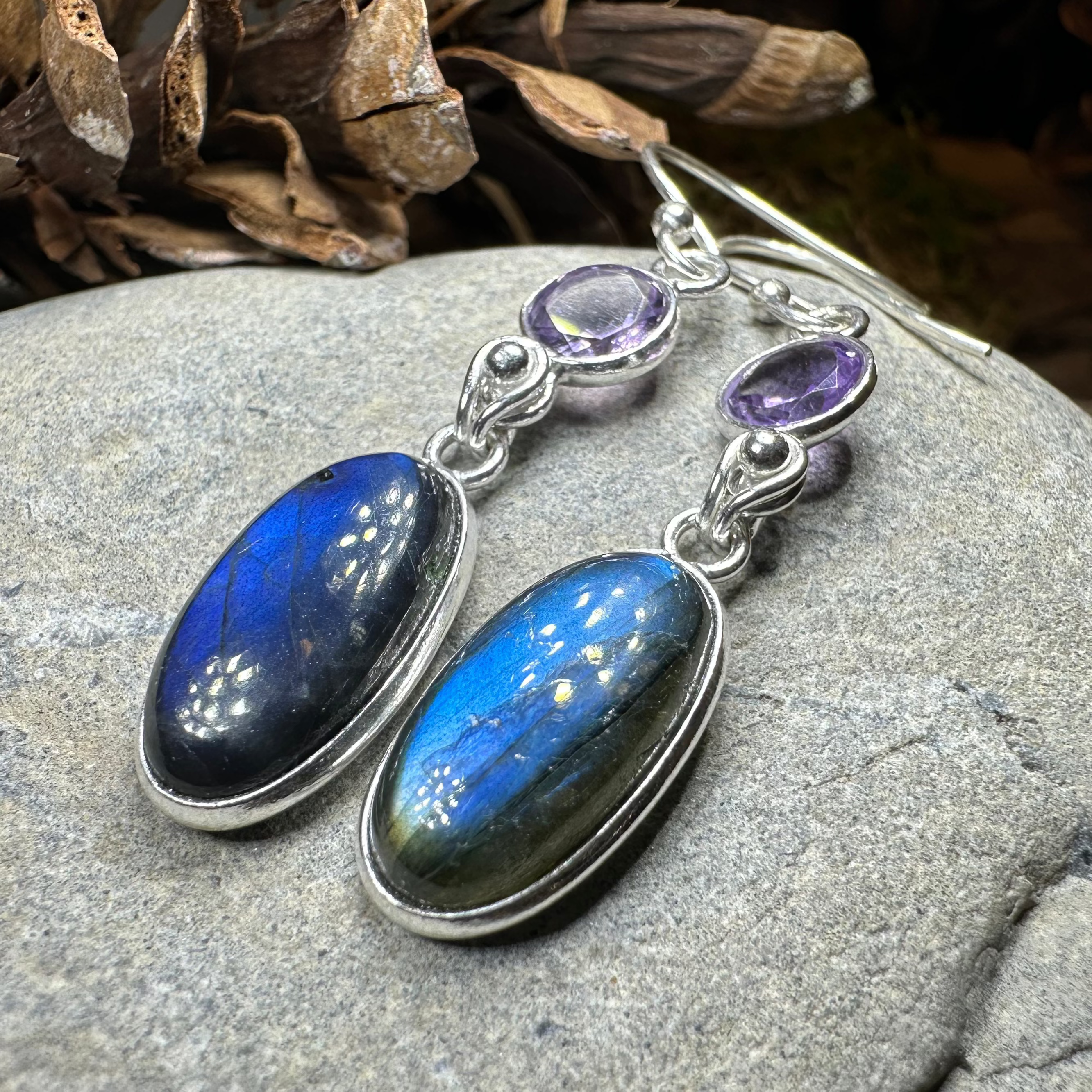 Celtic Waters Earrings - Handmade Sterling Silver Celtic Knot Dangle Earrings for Women | Perfect for Weddings, Parties & Everyday Wear