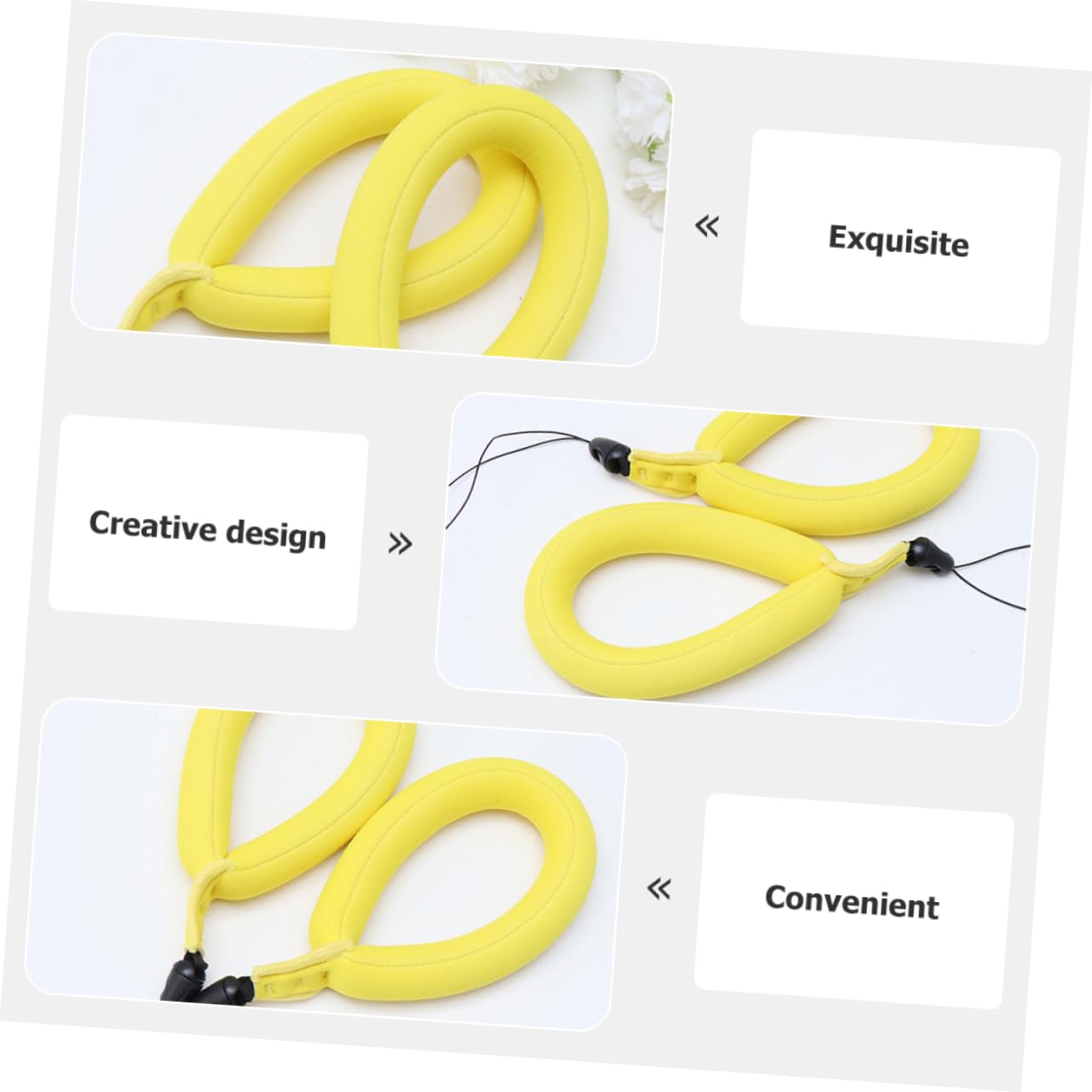 **KONTONTY Multi-Function Camera Float Wrist Strap - Waterproof & Durable for DSLR, Mirrorless, Action Cameras - Perfect for Swimming, Kayaking, Beach & Outdoor Photography (Yellow)**