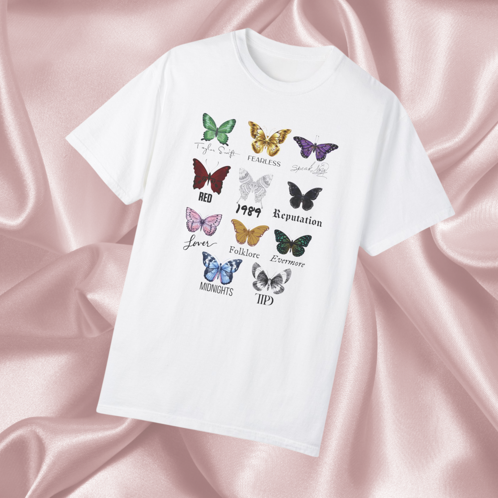 Taylor Swift Butterfly Graphic T-Shirt - Cute & Stylish Music Fan Tee for Concerts & Casual Wear