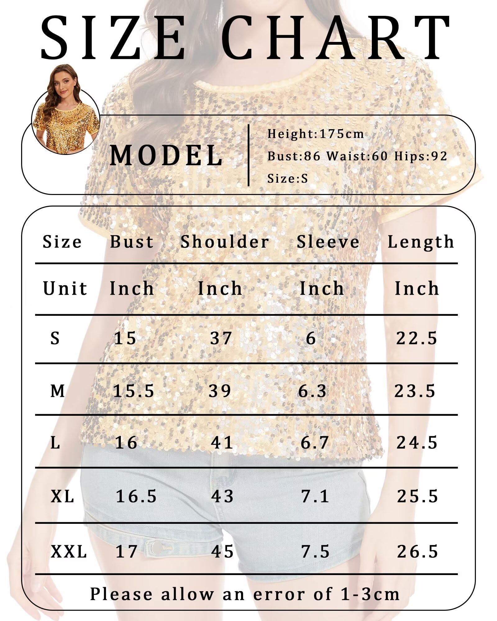 Sparkly Sequin Short Sleeve Top for Women - Glitter Shimmer Shirt for Concerts, Parties & Night Out | Disco Clubwear & Festive Occasion Outfit