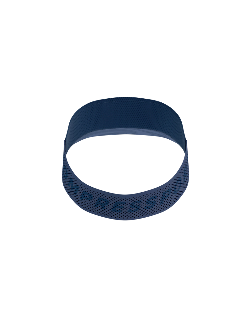 Compressport Unisex Pro Racing Visor Cap - Lightweight Breathable Sun Protection for Running, Cycling & Outdoor Sports - Indigo Blue