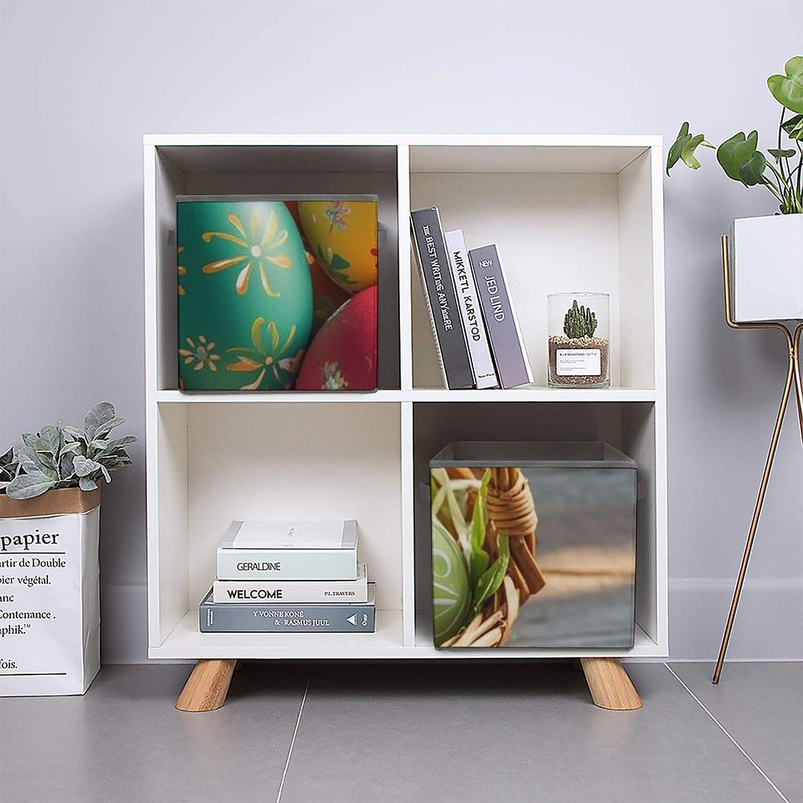 Large Collapsible Storage Basket with Handles - 10.6