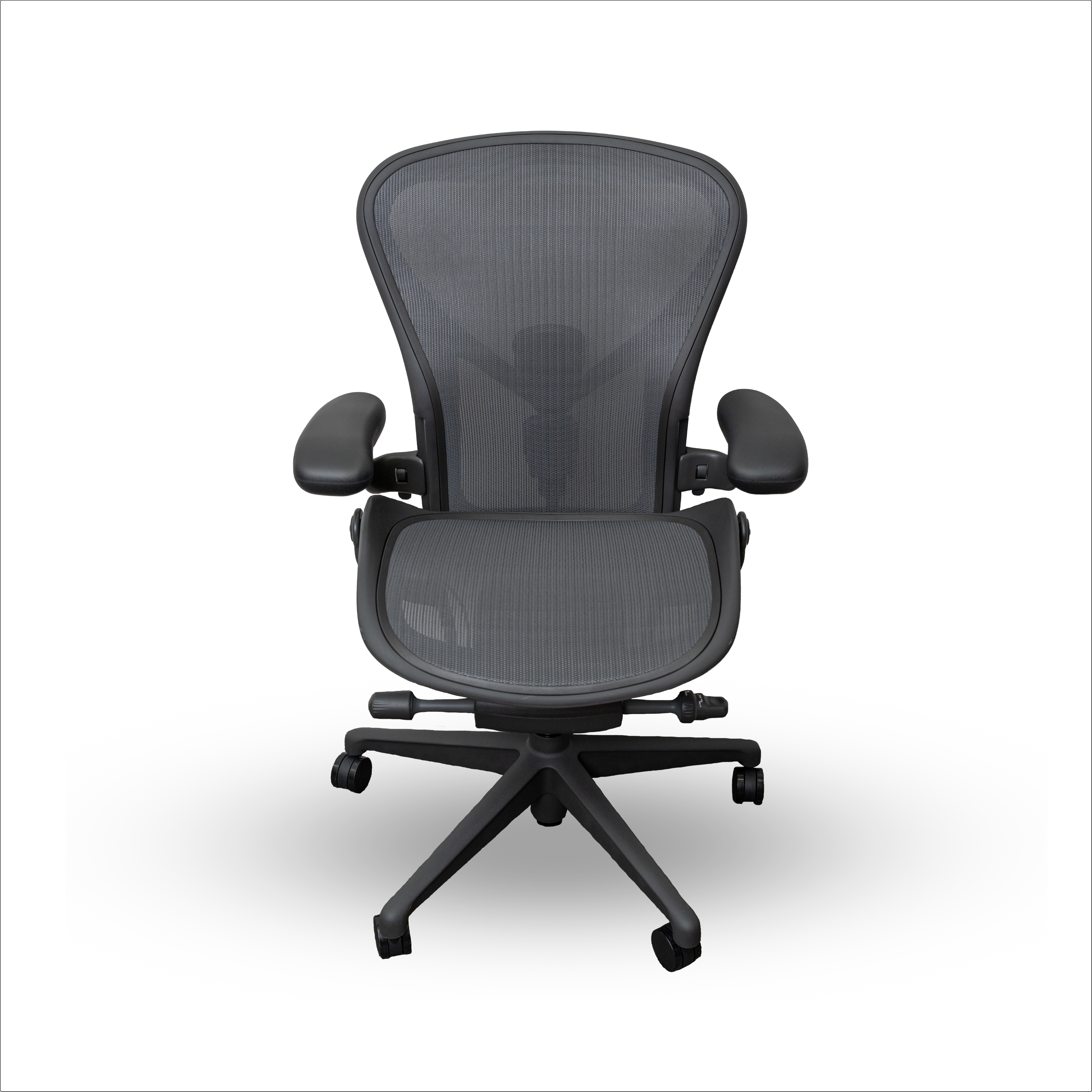 Herman Miller Aeron Chair - Graphite Remastered Ergonomic Office Chair with PostureFit SL Support | Perfect for Home Office, Gaming & Workspaces