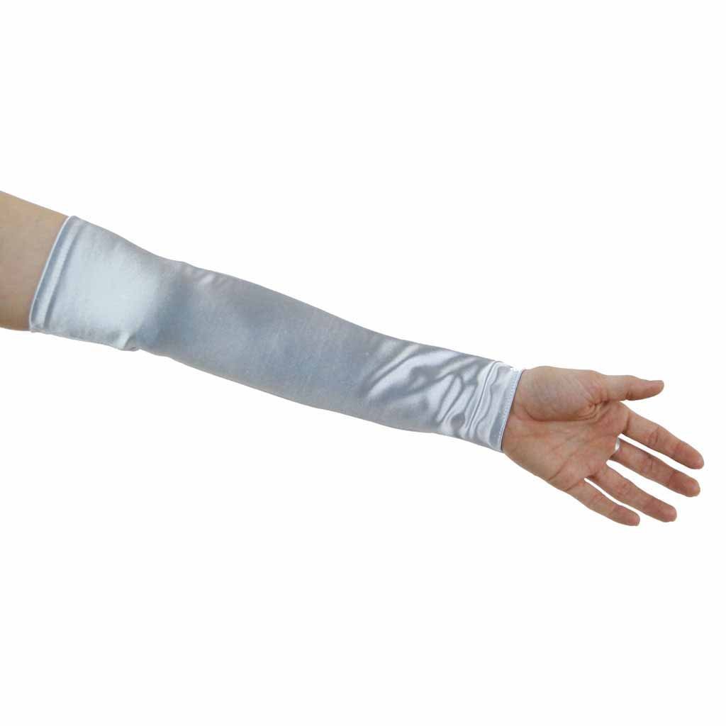 Greatlookz Soft Serenade Fingerless Elbow Length Gloves - Light Blue | Warm Fashion Accessory for Women, Perfect for Winter, Driving, Typing & Outdoor Activities