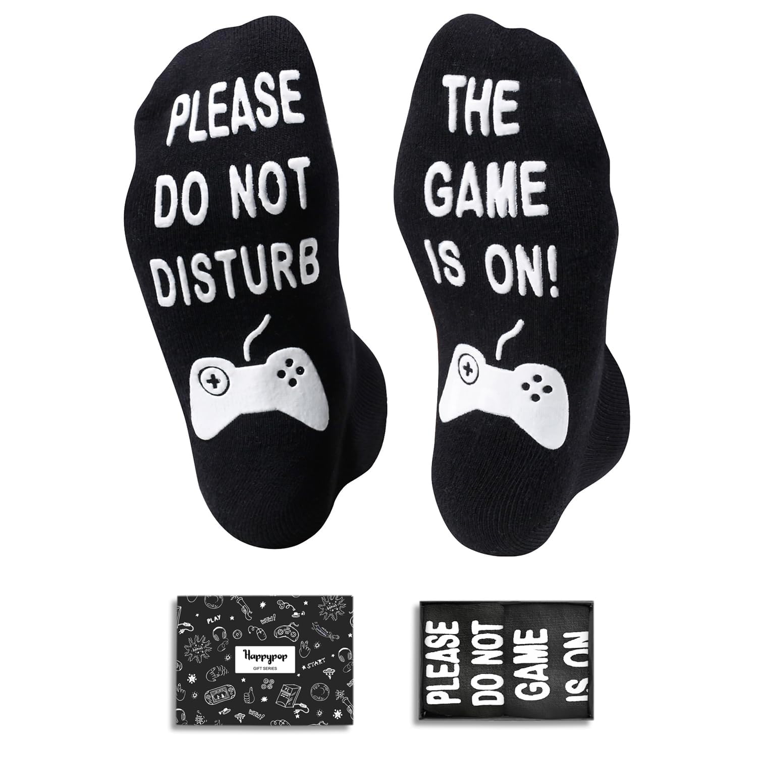 Men's Gaming Socks - Funny Video Game Socks for Teen Boys & Gamer Gifts - Perfect for Esports, LAN Parties & Gaming Marathons