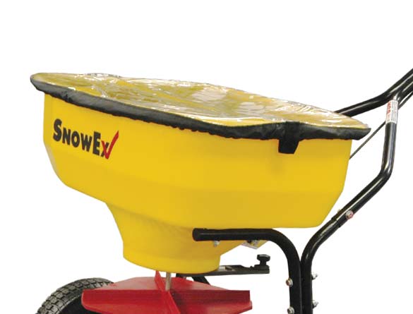 SnowEx SP 65 Walk Behind Spreader - Heavy Duty Salt & Ice Melt Spreader for Driveways, Sidewalks & Parking Lots - Ideal for Winter Snow Removal & Deicing
