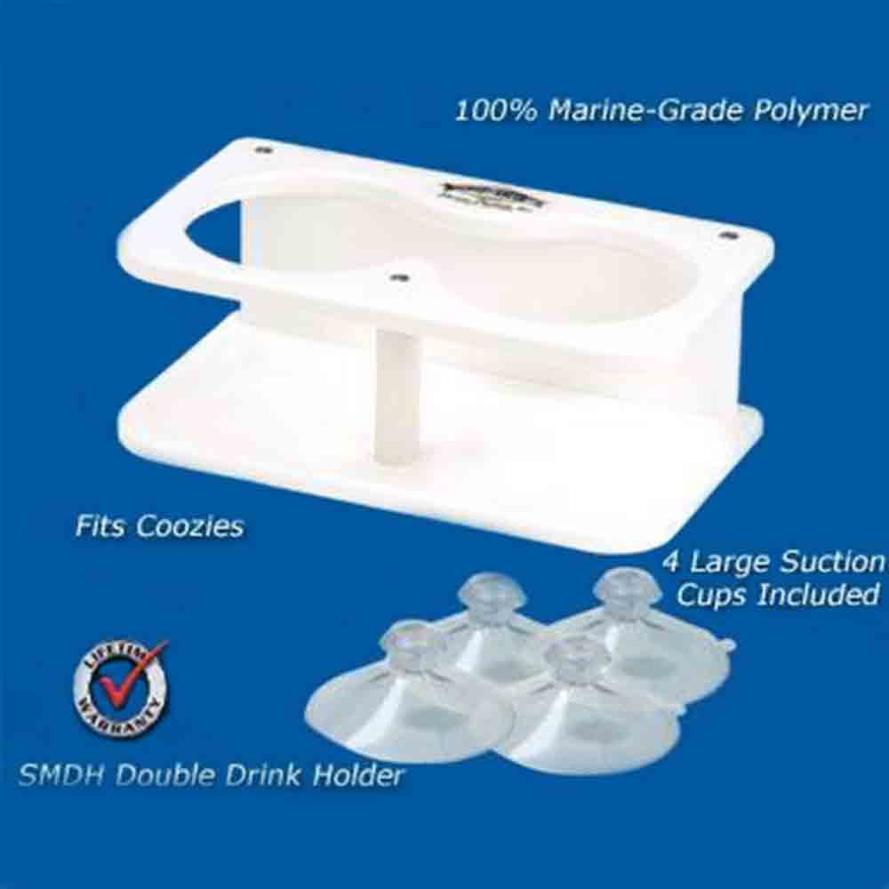 Deep Blue Marine Products Boat Drink Holders with Suction Cups - Non-Slip Cup Holders for Boats, Kayaks, Jet Skis - Perfect for Fishing, Cruising & Water Sports