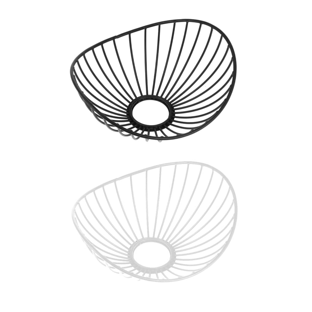 Vintage Industrial Metal Wire Cage Pendant Lampshade - Set of 2 Modern Edison Bulb Holders, Retro Chandelier Cover for Ceiling, Wall & Floor Lamps - Perfect for Living Room, Bedroom, Cafe & Restaurant Lighting Decor