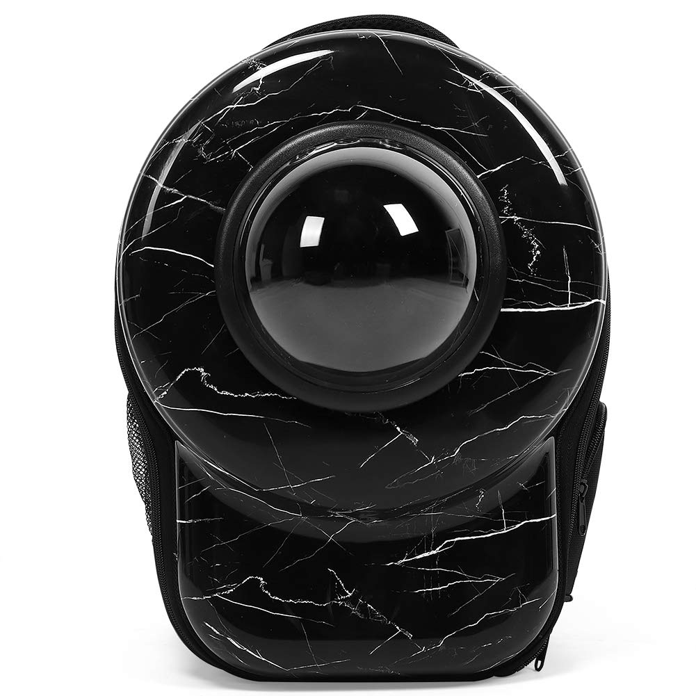 Liyeehao Pet Bubble Backpack - Comfortable Cat & Dog Carrier for Travel with Breathable Design (Black Stone Pattern) | Perfect for Outdoor Adventures, Vet Visits & Daily Commutes