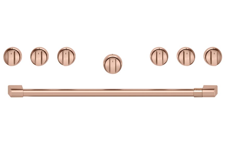 Brushed Copper 36-Inch Cafe Handle & Knob Set CXPR6HKPTCU - Perfect for Kitchen Cabinets, Drawers, and Home Renovation Projects