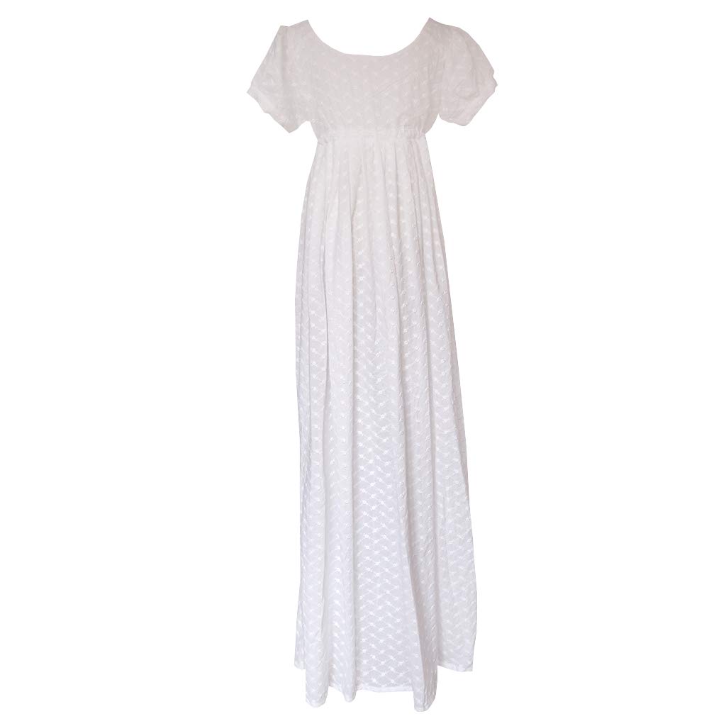 Elegant 1800s Ball Gown | High-Waist Regency Tea Dress for Women | Victorian Costume for Historical Reenactment, Theater Performances & Cosplay