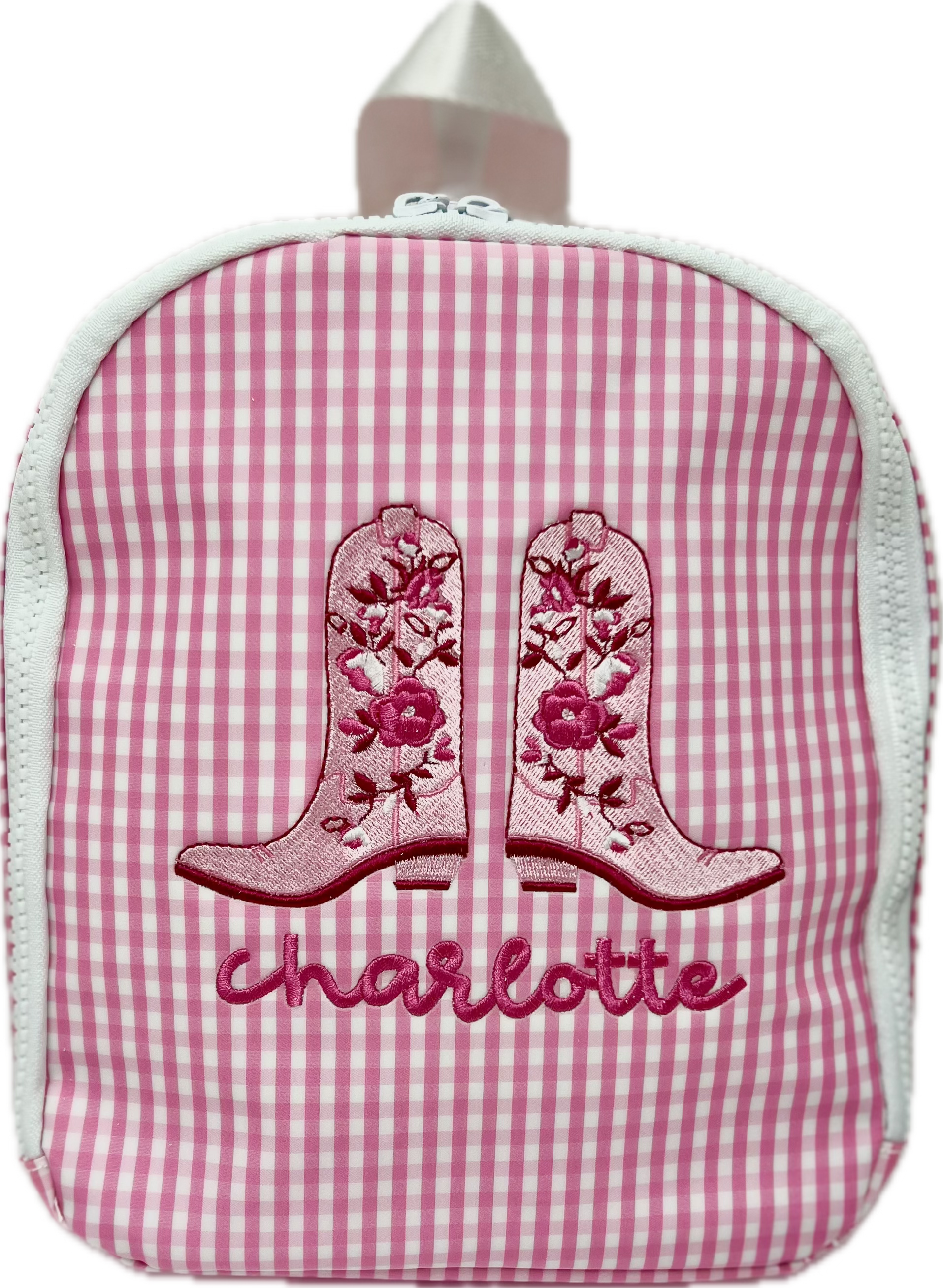 TRVL Design Insulated Lunch Bag - Stylish Gingham Pink for Work, School & Picnics | Reusable & Leak-Proof Food Container