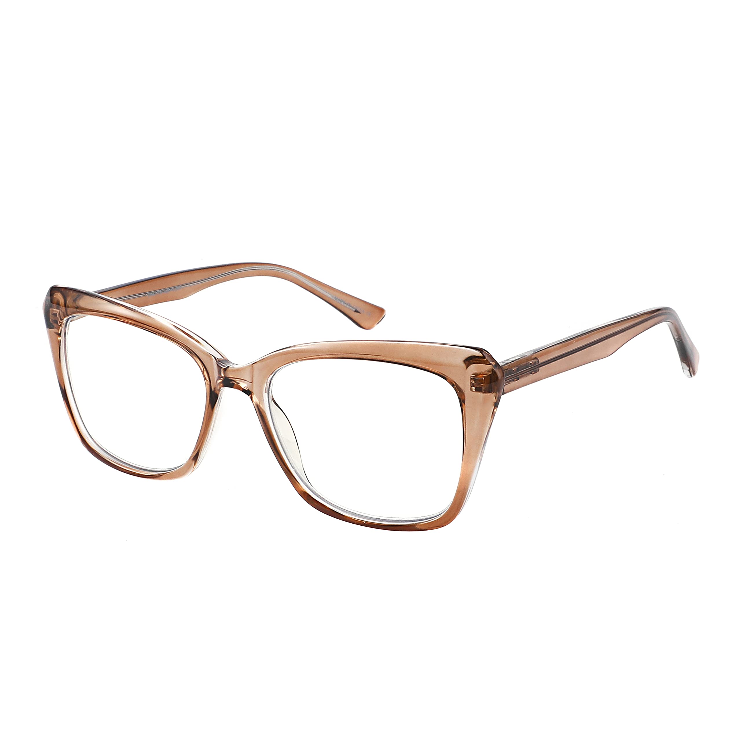 Blue Light Blocking Computer Glasses for Women & Men - Anti Eye Strain, Reduce Headaches & Improve Sleep - Lightweight Plastic Frame Reading Glasses for Digital Screen Use (Work, Gaming, Studying)