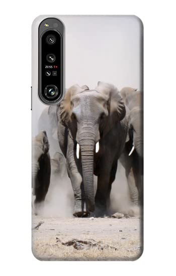 Premium African Elephant Design Hard Case Cover for Sony Xperia 1 IV - Durable Protection with Stylish Wildlife Theme | Perfect for Outdoor Adventures, Travel & Nature Enthusiasts