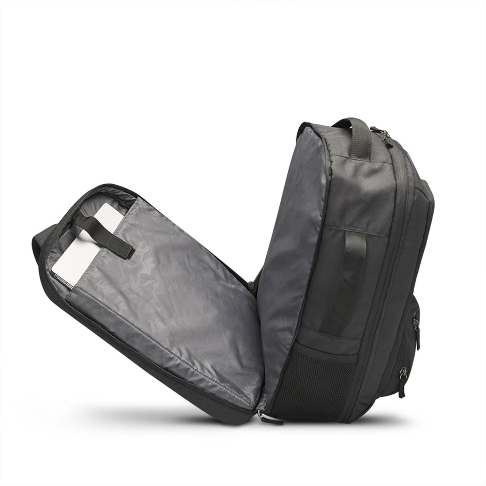 Solo New York Grand Travel TSA Backpack - Black Recycled Laptop Backpack for 17.3