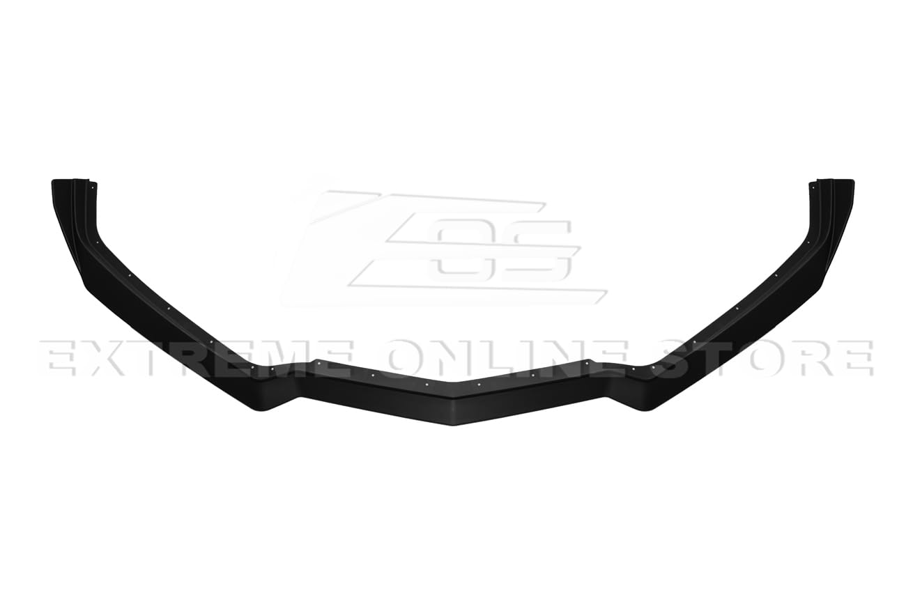 2020-2023 Chevrolet Corvette C8 Stingray & Z51 Front Bumper Lip Splitter - GM 5VM Style ABS Plastic Spoiler (Primer Black) | Perfect for Street Racing & Car Shows