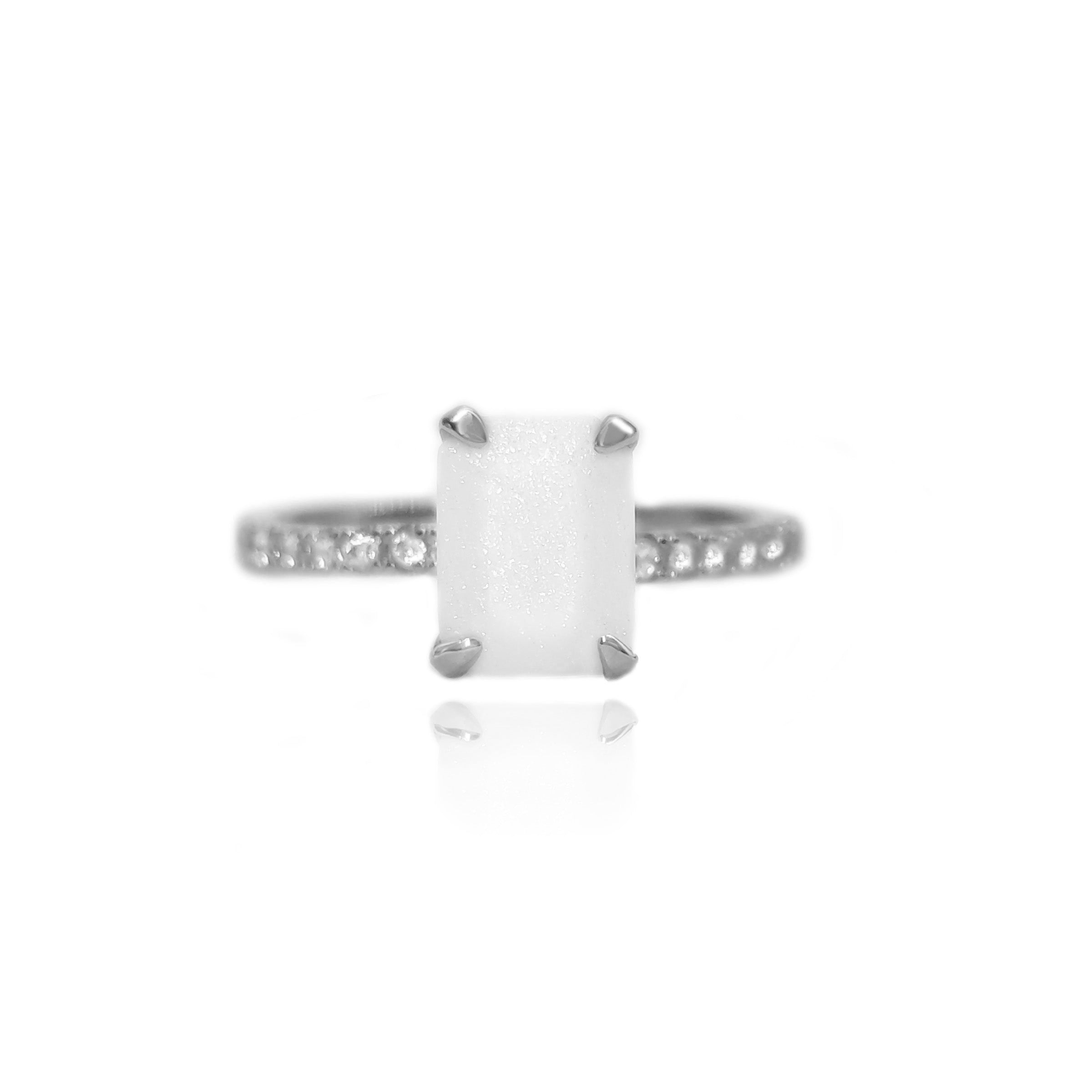 Ethereal Breastmilk Ring - Sterling Silver Keepsake Jewelry for Nursing Moms | Perfect Mother's Gift & Memorial Jewelry for Breastfeeding Mothers
