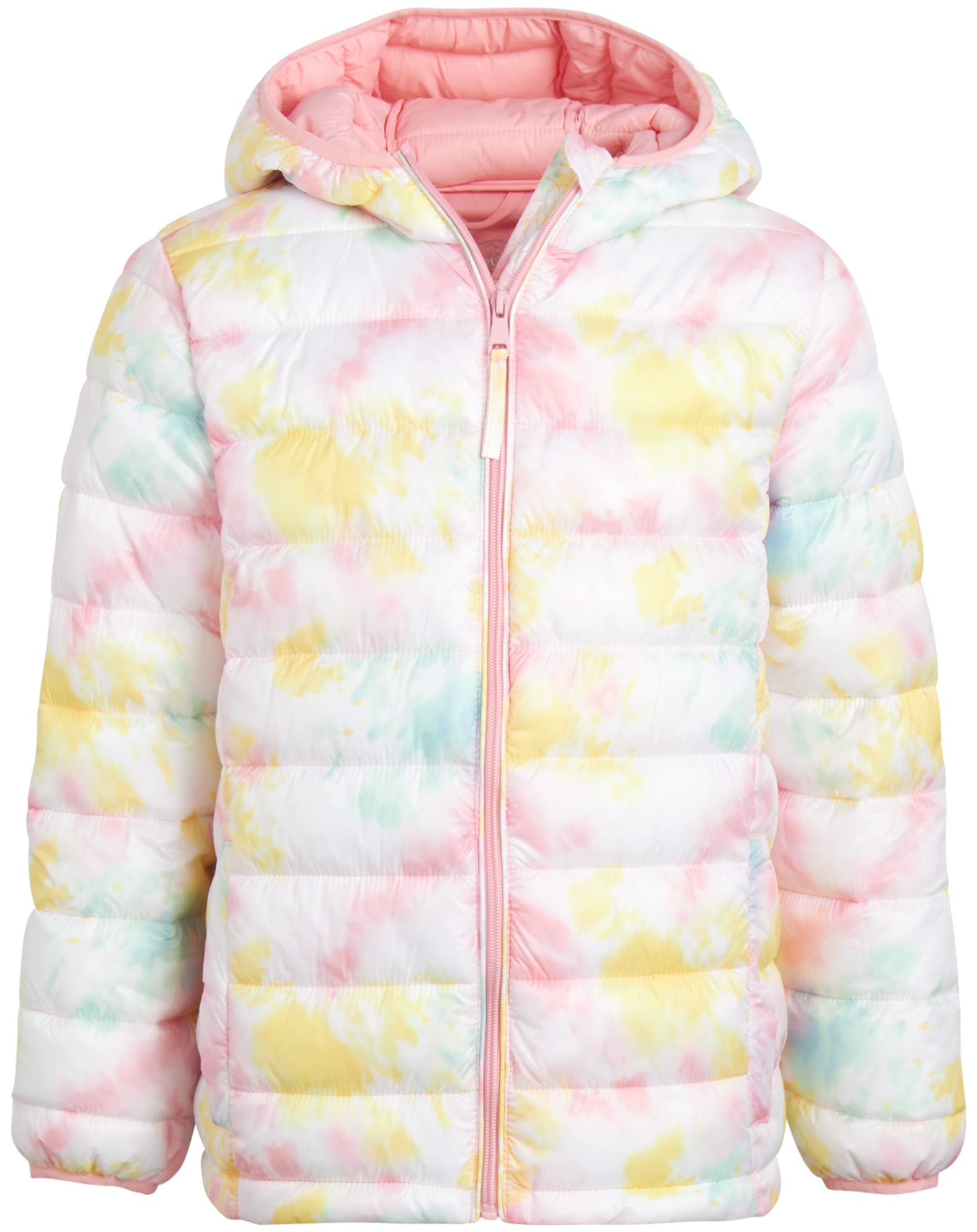 URBAN REPUBLIC Girls' Packable Water-Resistant Puffer Jacket - Lightweight Windbreaker Bubble Coat for School, Outdoor & Winter Activities