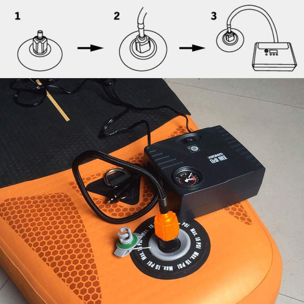 **High-Pressure Inflatable SUP Air Pump Adapter & Connector for Stand Up Paddle Boards, Dinghies & Inflatable Boats - Universal Air Valve Fitting for Quick Inflation (Perfect for Beach, Lake & Water Sports)**