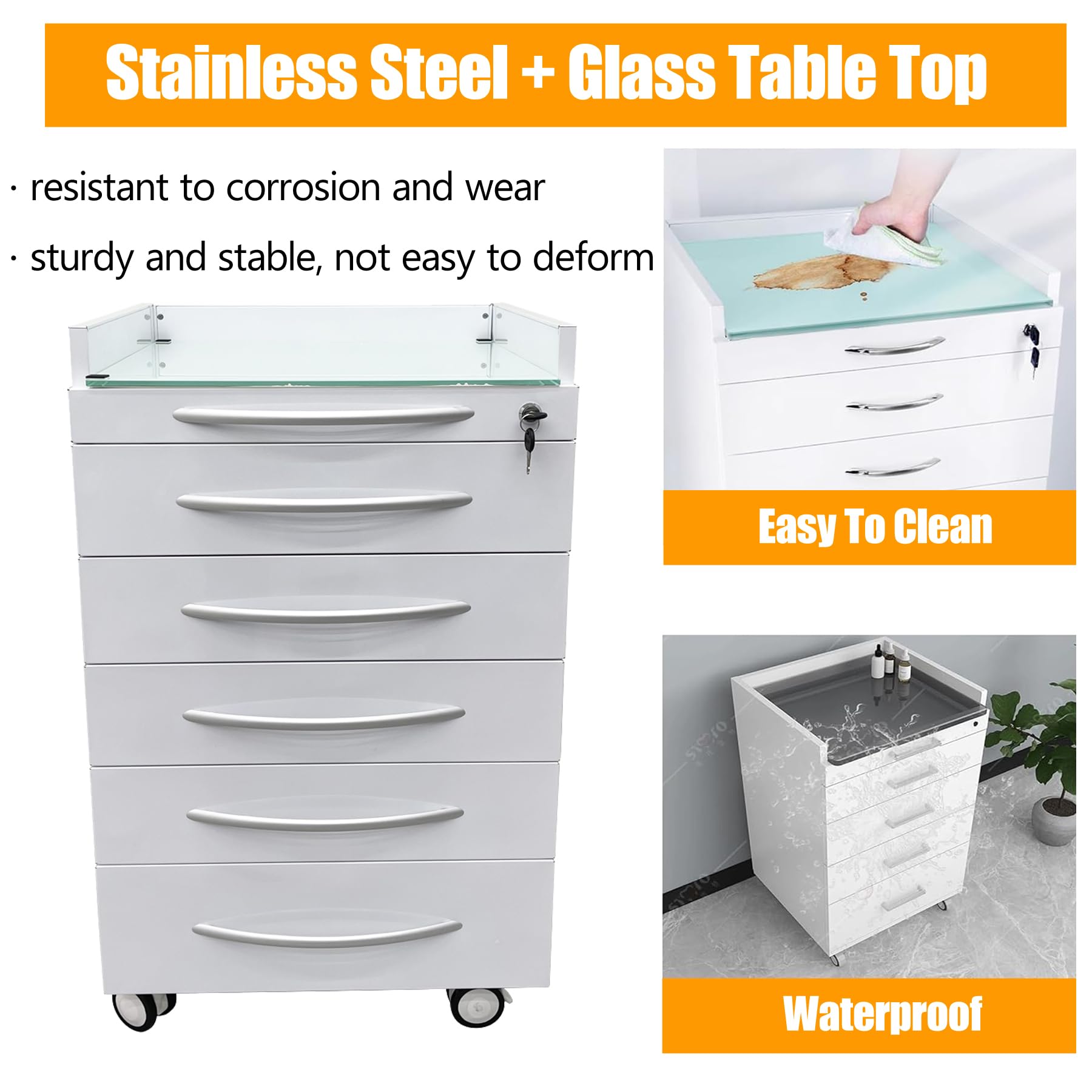 TechTongda 5-Drawer Mobile File Cabinet - 20