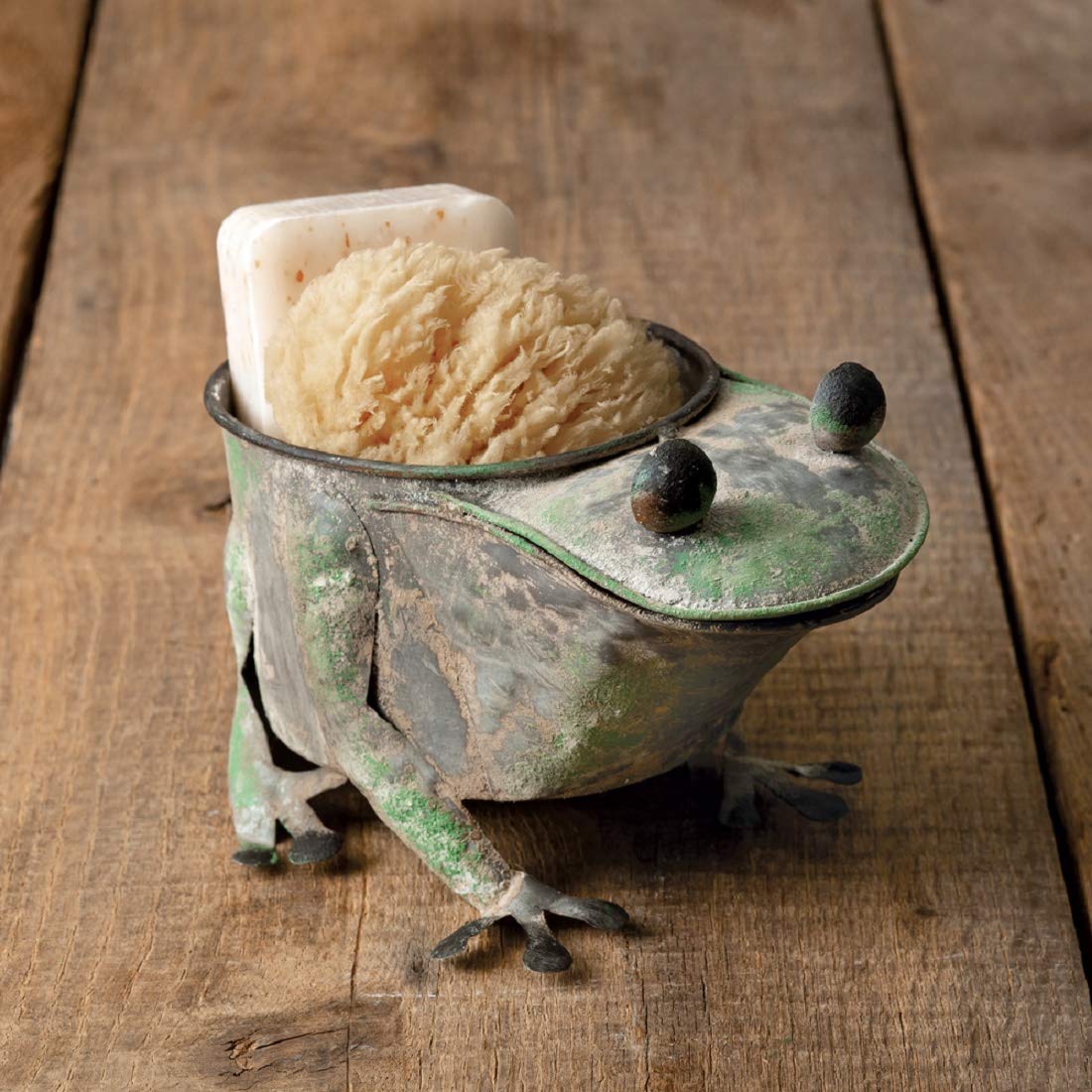 Rustic Frog Planter for Indoor & Outdoor Decor - CTW Home Collection 440057 - Perfect for Succulents, Flowers, and Garden Decorations