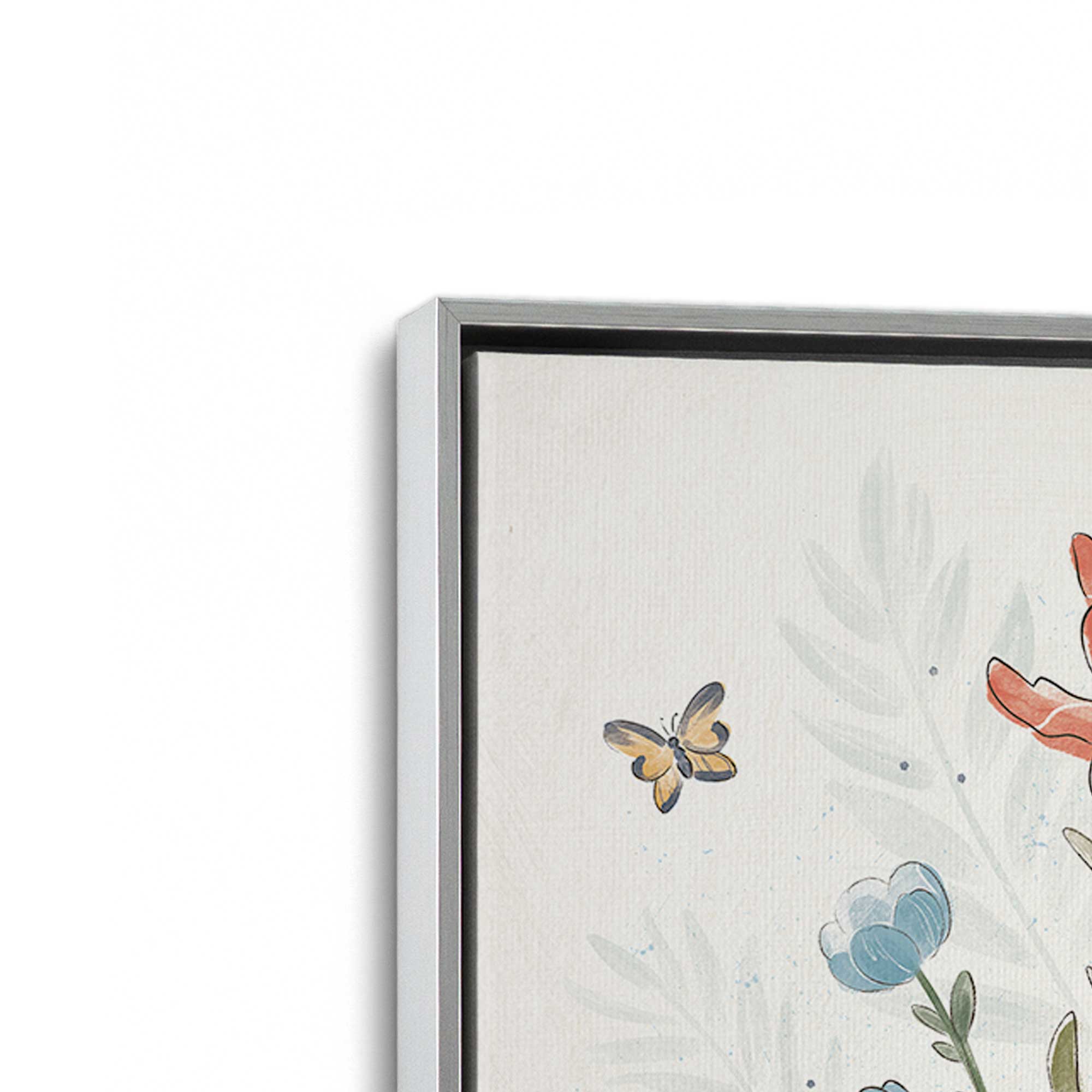 Garden Melody in Bloom Canvas Wall Art Print - Vibrant Floral Painting for Living Room, Bedroom & Office Decor