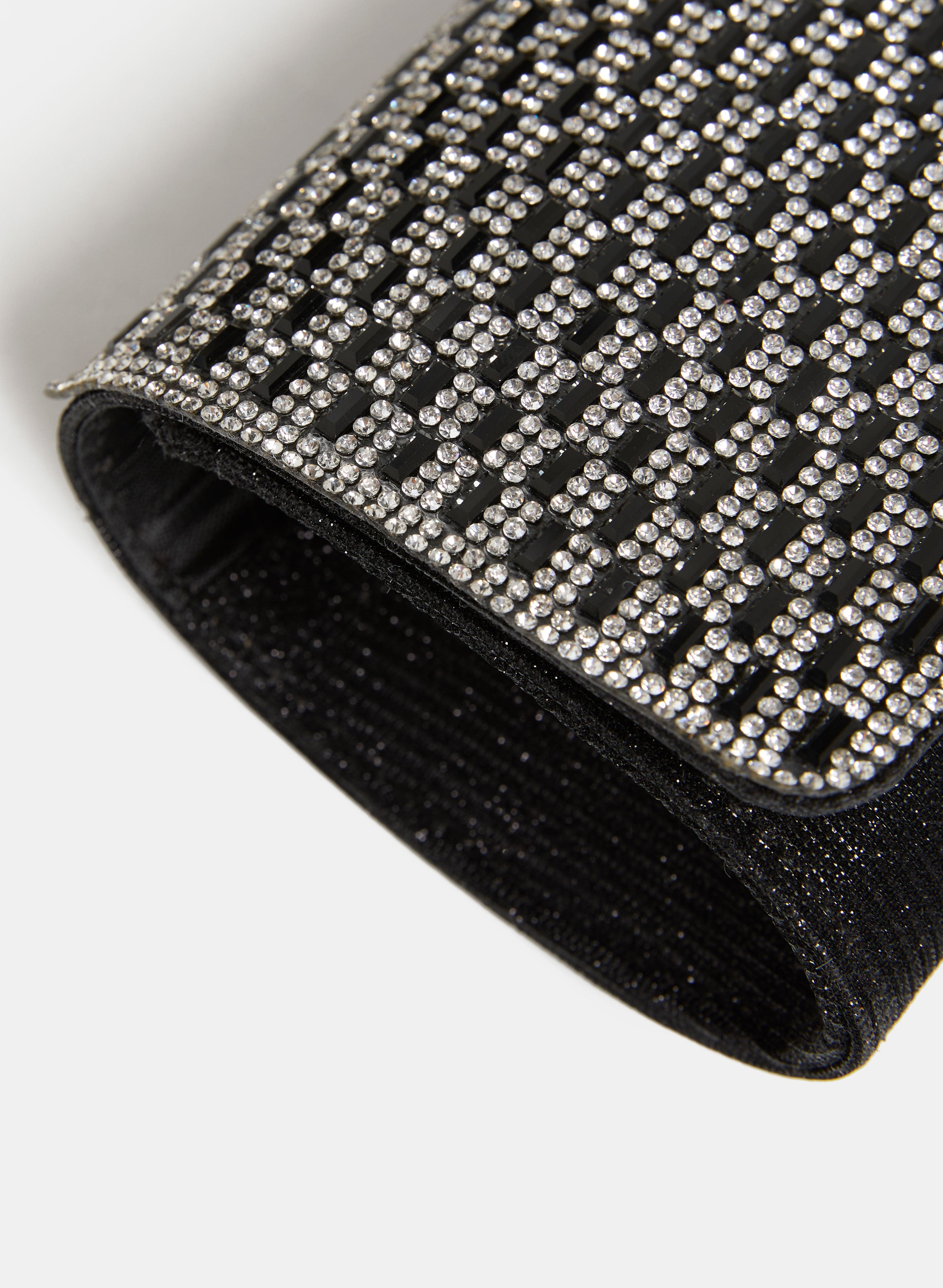 Elegant Crystal Embellished Rectangular Clutch Purse for Women - Perfect for Evening Parties, Weddings & Special Occasions