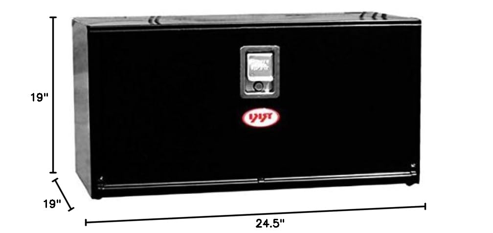 RKI H241818 Heavy Duty Steel Underbody Truck Storage Box - Black | Secure & Weatherproof Cargo Carrier for Pickup Trucks, SUVs & Off-Road Vehicles