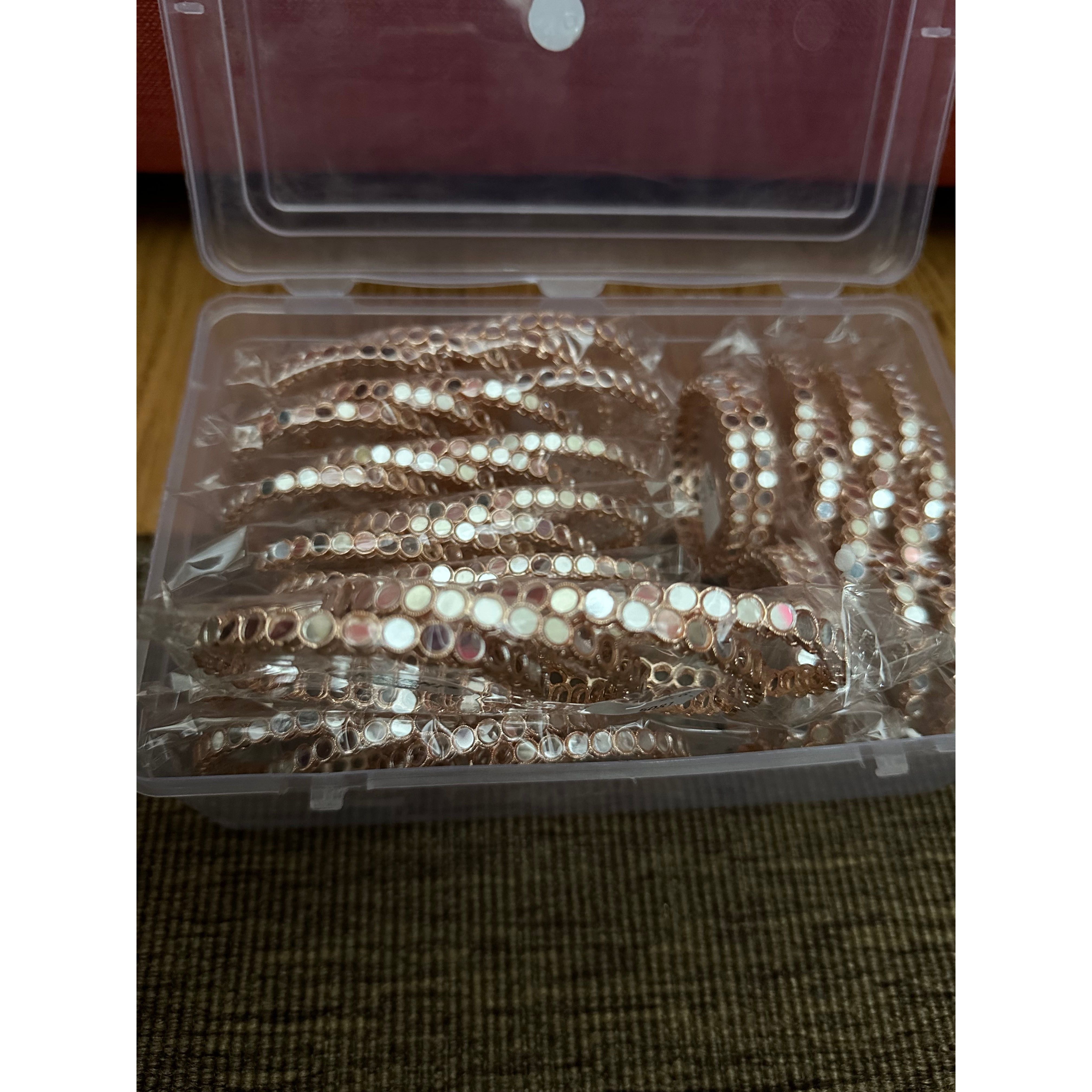 Kundan Style Bangles Set of 4 - Traditional Indian Jewelry for Women - Perfect for Weddings, Festivals & Ethnic Fashion