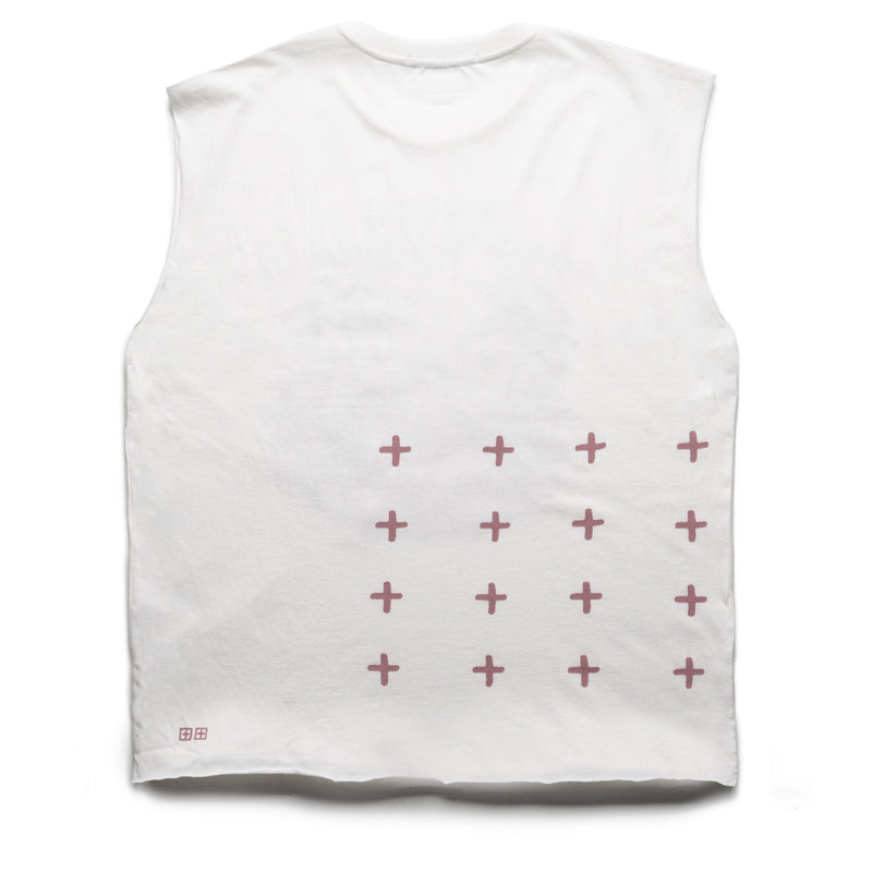 Ksubi Paradiso Cut Off Vintage White T-Shirt - Stylish Distressed Tee for Men & Women - Perfect for Casual Outfits, Streetwear & Summer Fashion