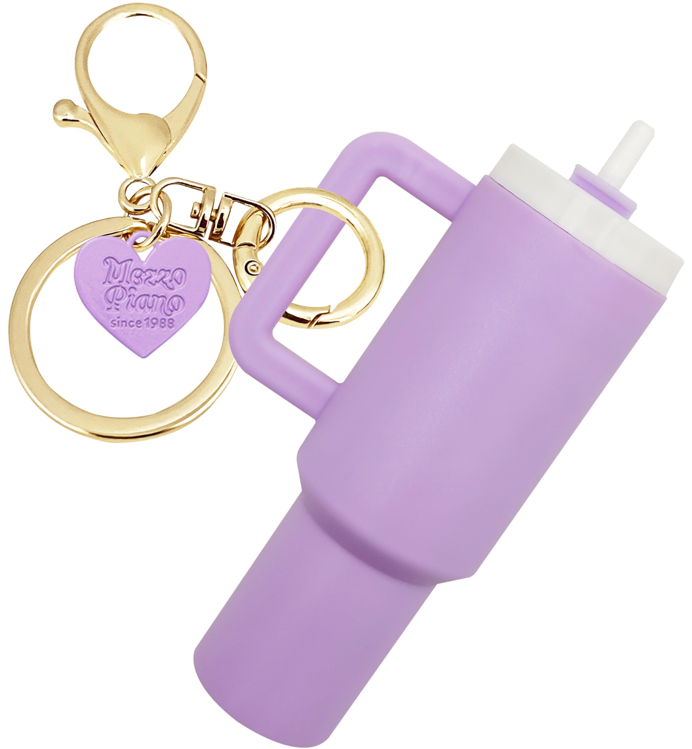 Mini Tumbler Keychain for Stanley Cup Accessories - Cute Mini Cup Heart Charm for School Bag, Backpack, Purse - Perfect Gift for Women & Girls (Great for Keychains, Backpacks, Gifts)