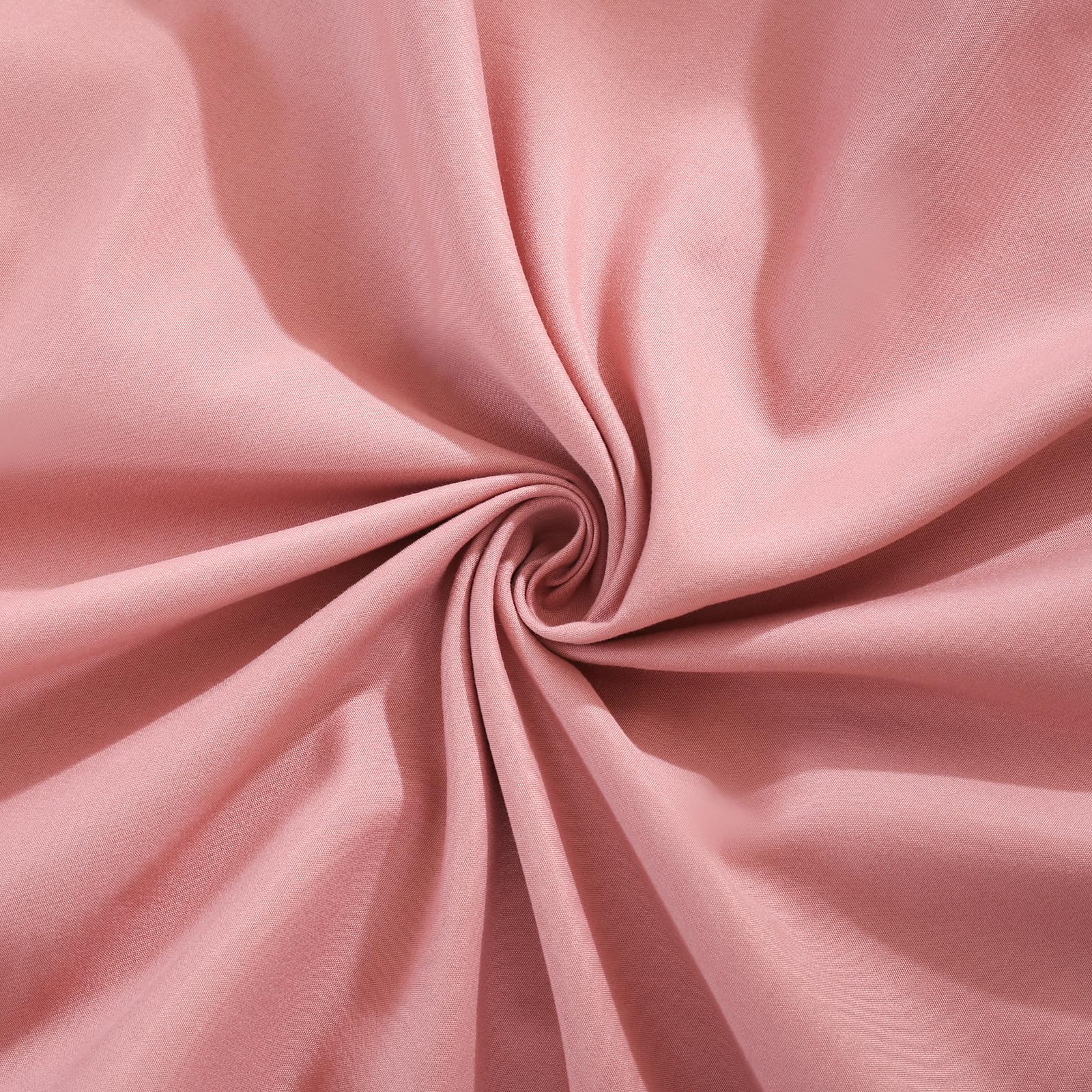 Pink Mocha Pillow Shams - Soft Ruffled Standard Pillowcase Set of 2 (Queen 20x30 Inches) - Shabby Chic Bedding, Solid Pink Pillow Covers for Cozy Bedroom Decor & Guest Room Styling