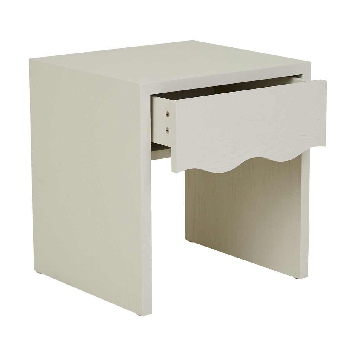 Modern Wooden Nightstand with USB Ports & Drawer - Stylish Bedside Table for Small Spaces, Bedroom, Living Room, or Dorm Room