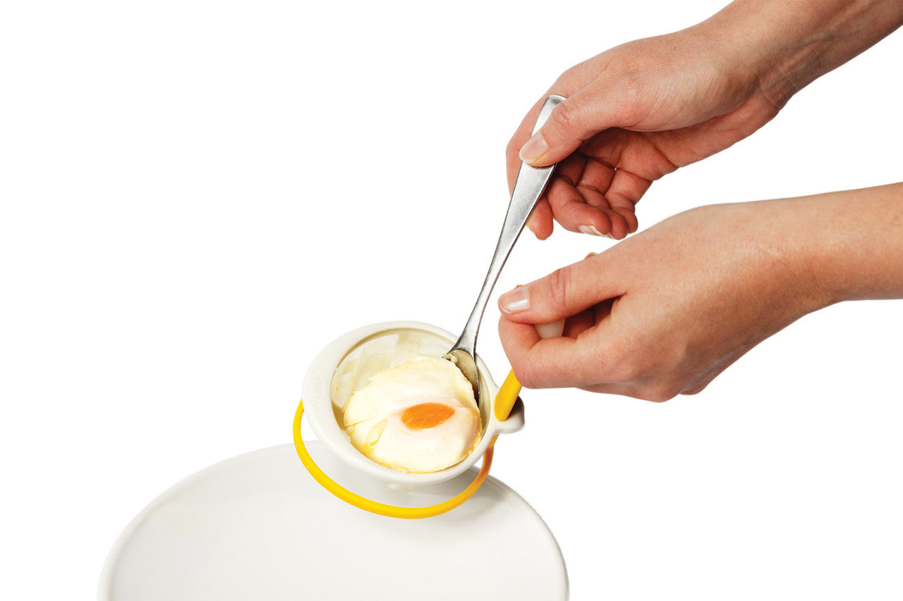 Chef'n Yolkster Egg Poacher - Perfect Silicone Egg Cooker for Poached Eggs - Ideal for Breakfast, Brunch & Healthy Cooking at Home