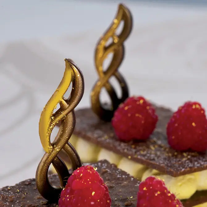 Premium Chocolate Ornamental Mold - Intertwined Teardrop Design for Baking, Candy Making & DIY Desserts | Perfect for Holidays, Weddings & Party Decorations