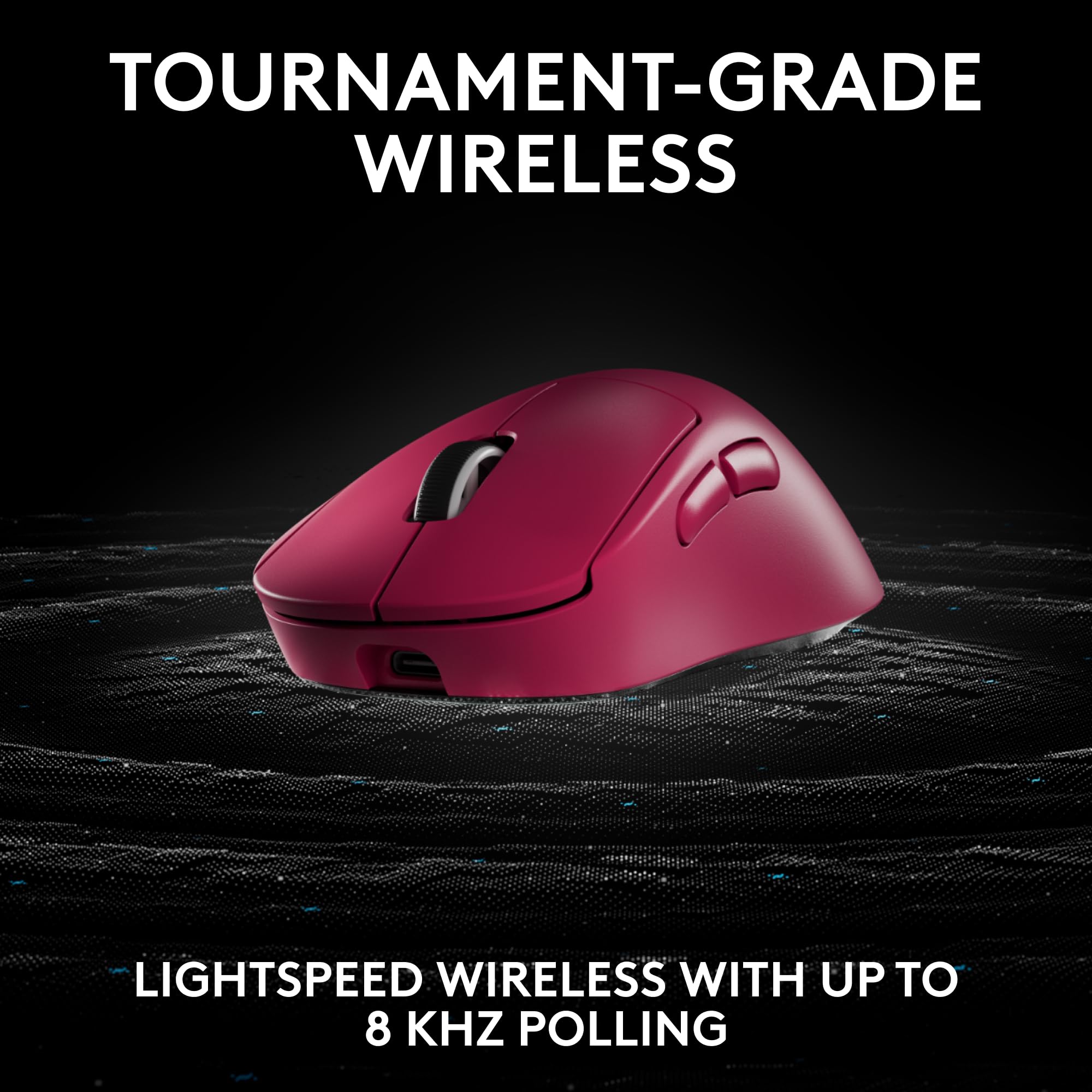 Logitech G PRO X Superlight 2 Wireless Gaming Mouse - 60g Ultra Lightweight, 5 Programmable Buttons, 44K DPI Sensor, USB-C Charging, Lightspeed Technology for PC & Mac (Magenta) - Perfect for Esports, FPS Games & Professional Gaming