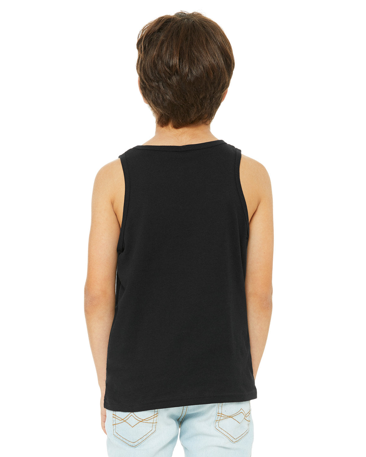 Bella + Canvas 3480Y Youth Jersey Tank Top - Soft Cotton Spaghetti Strap Camisole for Girls - Perfect for Summer, Layering & Casual Wear