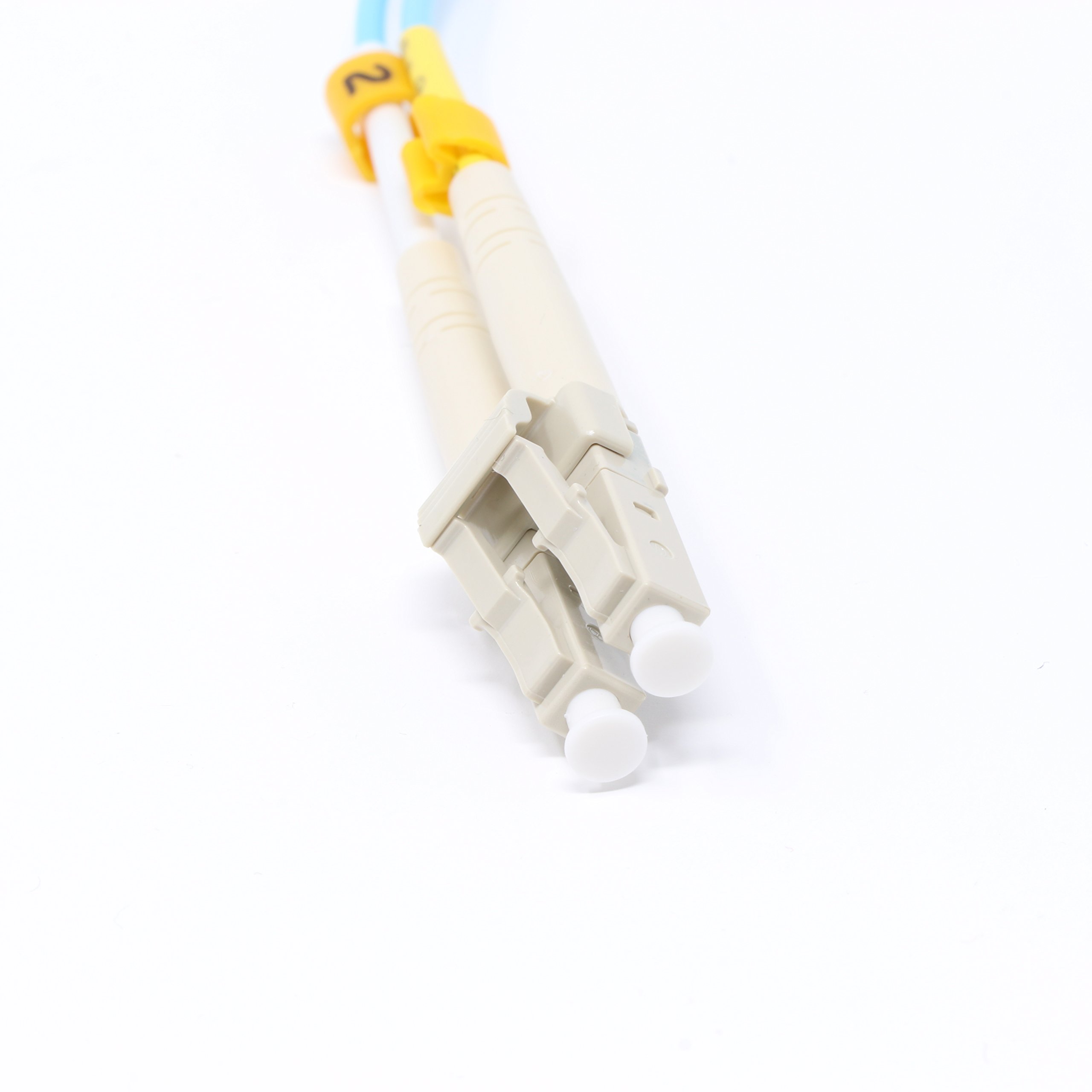 40Gb OM4 Multimode Duplex Fiber Optic Cable 4M (50/125) - LC to LC Connector - Aqua Color - 10 Pack for High-Speed Data Center, Server Room & Network Infrastructure