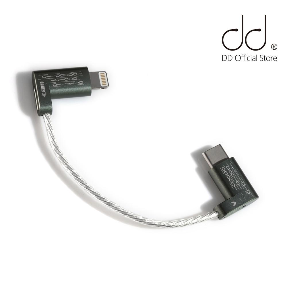 DD ddHiFi MFi06 Lightning to USB-C Adapter - High-Speed Data Sync & Charging Cable for iPhone, iPad - Perfect for Travel, Office & Home Use