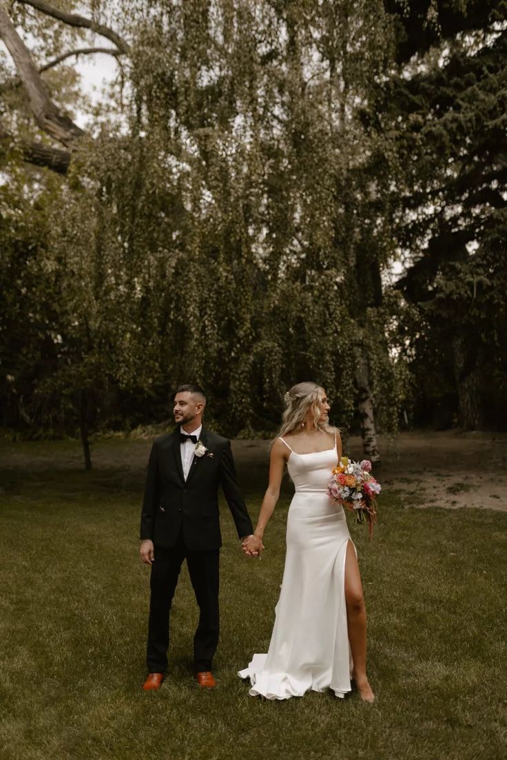 Jenny Yoo Emery Slit Gown - Elegant A-Line Wedding Dress with Side Slit for Brides, Prom & Formal Events