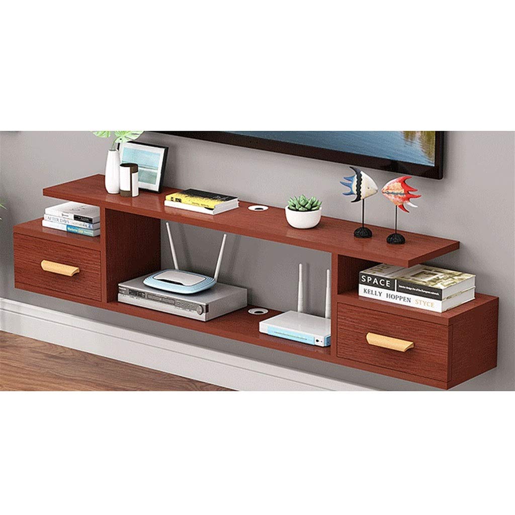 Wall-Mounted Floating TV Stand with Storage Cabinet - Modern TV Media Console for Living Room, Bedroom & Home Office - Holds Set Top Box, Audio Equipment & Decor