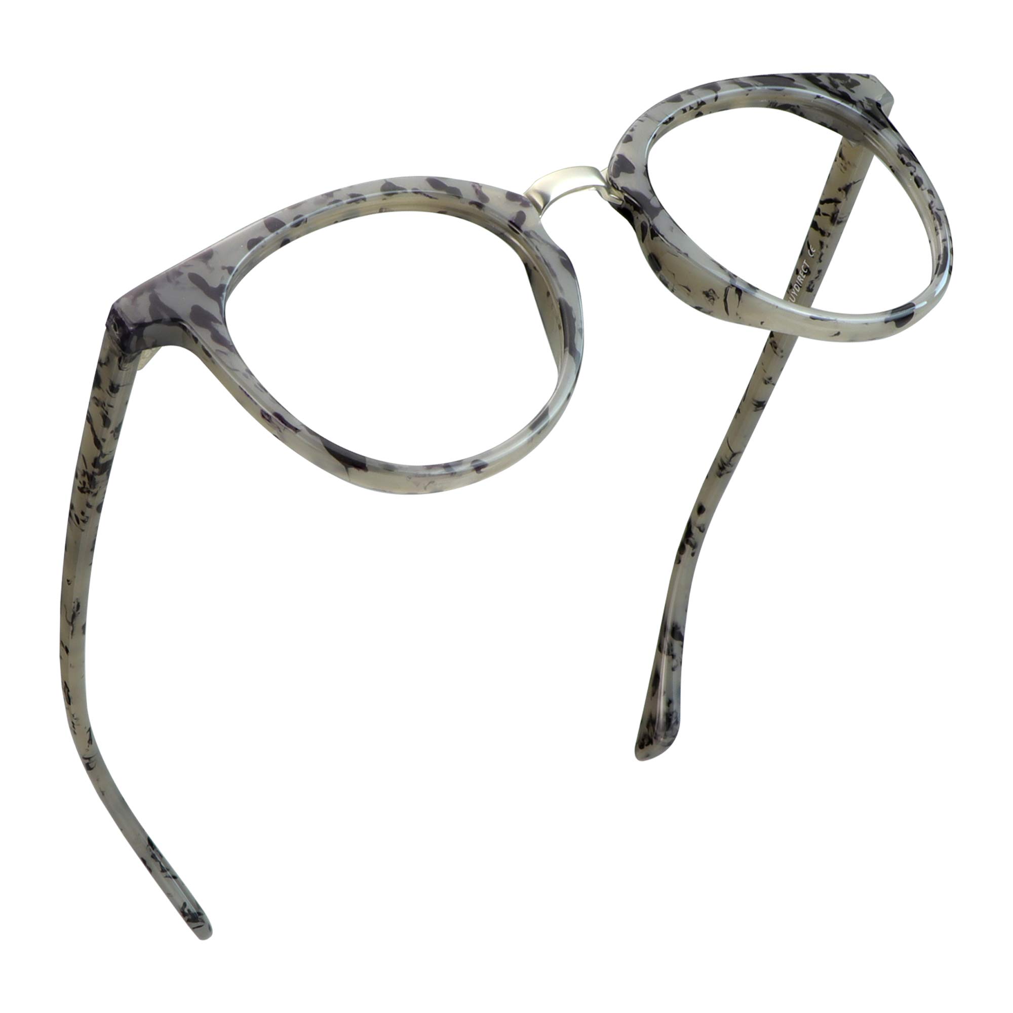 LifeArt Blue Light Blocking Glasses - Anti Eyestrain Computer & Gaming Glasses for Women & Men - Anti Glare UV Protection - Grey Frame +3.25 Magnification - Perfect for Office Work, Screen Time & Night Driving